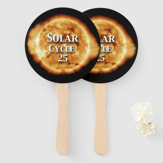 Sonnenzyklus 25 Active Sun Fächer (Vorne und Hinten)