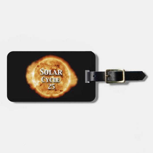 Sonnenzyklus 25 Active Sun Gepäckanhänger (Vorderseite horizontal)