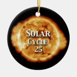 Sonnenzyklus 25 Active Sun Keramik Ornament
