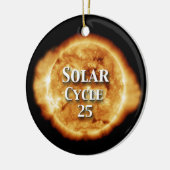 Sonnenzyklus 25 Active Sun Keramik Ornament (Links)
