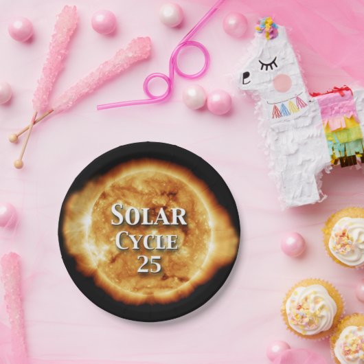 Sonnenzyklus 25 Active Sun Pappteller (Party)