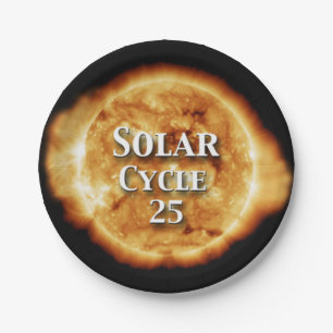 Sonnenzyklus 25 Active Sun Pappteller