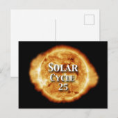 Sonnenzyklus 25 Active Sun Postkarte (Vorne/Hinten)