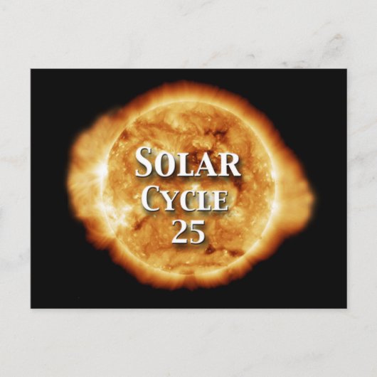 Sonnenzyklus 25 Active Sun Postkarte (Vorderseite)