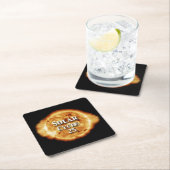 Sonnenzyklus 25 Active Sun Rechteckiger Pappuntersetzer (Vor Ort)