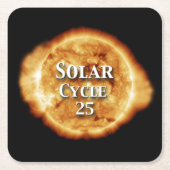 Sonnenzyklus 25 Active Sun Rechteckiger Pappuntersetzer (Vorderseite)