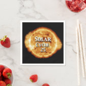 Sonnenzyklus 25 Active Sun Serviette (Beispiel)