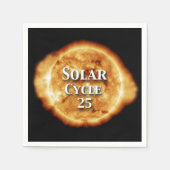 Sonnenzyklus 25 Active Sun Serviette (Vorderseite)