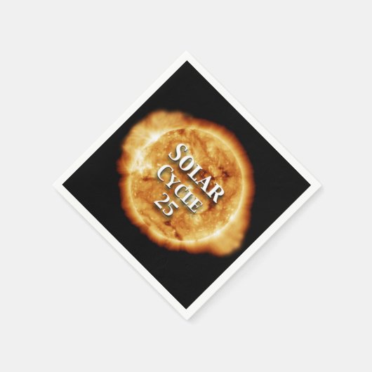 Sonnenzyklus 25 Active Sun Serviette (Ecke)
