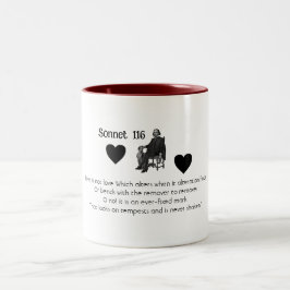 Sonnet 116 Consistency-Liebe | Zwei-Tone-Tasse Zweifarbige Tasse