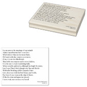 Sonnet 116 Lass mir nicht zur Verheiratung wahren Gummistempel (Stempel)