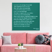 Sonnet 116 Lass mir nicht zur Verheiratung wahren Leinwanddruck (Insitu (Wohnzimmer))
