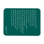 Sonnet 116 Lass mir nicht zur Verheiratung wahren Magnet (Horizontal)