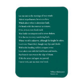 Sonnet 116 Lass mir nicht zur Verheiratung wahren  Magnet (Vertikal)