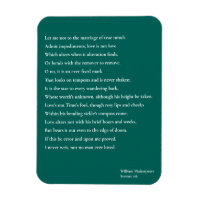 Sonnet 116 Lass mir nicht zur Verheiratung wahren