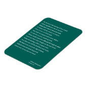 Sonnet 116 Lass mir nicht zur Verheiratung wahren  Magnet (Linke Seite)