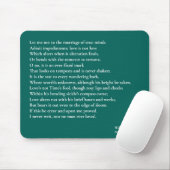 Sonnet 116 Lass mir nicht zur Verheiratung wahren Mousepad (Mit Mouse)