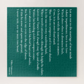 Sonnet 116 Lass mir nicht zur Verheiratung wahren Puzzle (Horizontal)