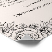 Sonnet 116 von William Shakespeare poster/wall art Poster (Ecke)