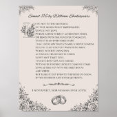 Sonnet 116 von William Shakespeare poster/wall art Poster (Vorne)
