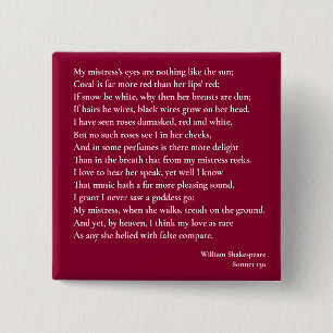 Sonnet 130 Die Augen meiner Herrin sind nicht wie Button