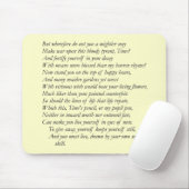 Sonnet # 16 von William Shakespeare Mousepad (Mit Mouse)