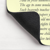 Sonnet # 17 von William Shakespeare Mousepad (Ecke)