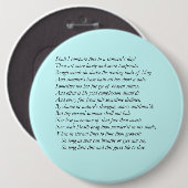 Sonnet # 18 von William Shakespeare Button (Vorne & Hinten)