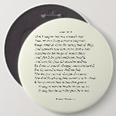 Sonnet # 18 von William Shakespeare Button (Vorne & Hinten)