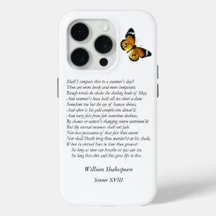 Sonnet # 18 von William Shakespeare Case-Mate iPhone Hülle
