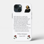Sonnet # 18 von William Shakespeare Case-Mate iPhone Hülle (Rückseite)