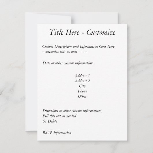 Sonnet # 18 von William Shakespeare Einladung (Rückseite)