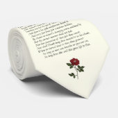 Sonnet # 18 von William Shakespeare Krawatte (Gerollt)