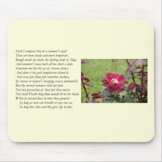 Sonnet # 18 von William Shakespeare Mousepad