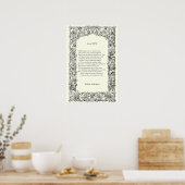 Sonnet # 18 von William Shakespeare Poster (Küche)