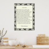 Sonnet # 18 von William Shakespeare Poster (Küche)