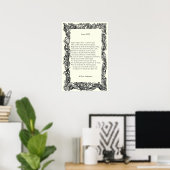 Sonnet # 18 von William Shakespeare Poster (Heimbüro)