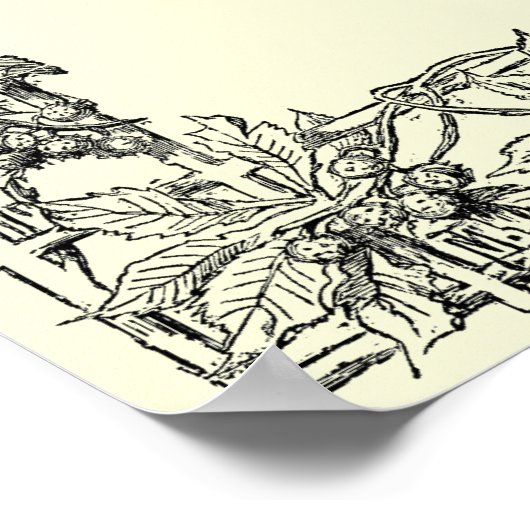 Sonnet # 18 von William Shakespeare Poster (Ecke)