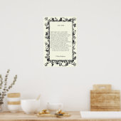 Sonnet # 18 von William Shakespeare Poster (Küche)