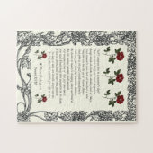 Sonnet # 18 von William Shakespeare Puzzle (Horizontal)