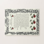 Sonnet # 18 von William Shakespeare Puzzle (Horizontal)
