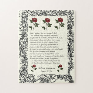 Sonnet # 18 von William Shakespeare Puzzle