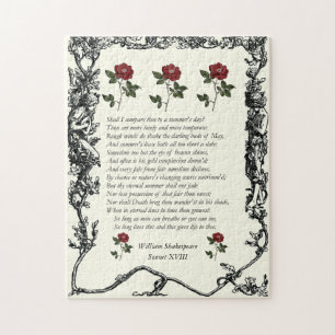 Sonnet # 18 von William Shakespeare Puzzle
