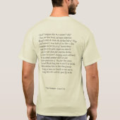 Sonnet # 18 von William Shakespeare T-Shirt (Rückseite)