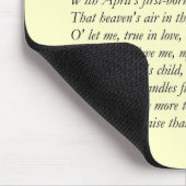 Sonnet # 21 von William Shakespeare Mousepad (Ecke)