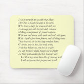 Sonnet # 21 von William Shakespeare Mousepad (Mit Mouse)