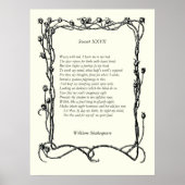 Sonnet # 27 von William Shakespeare Poster (Vorne)