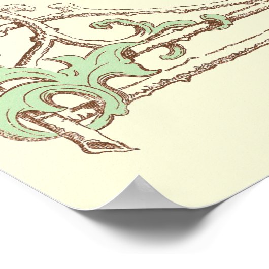 Sonnet # 29 von William Shakespeare Poster (Ecke)