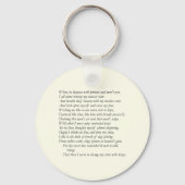 Sonnet # 29 von William Shakespeare Schlüsselanhänger (Vorderseite)