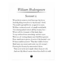 Sonnet 2 von William Shakespeare